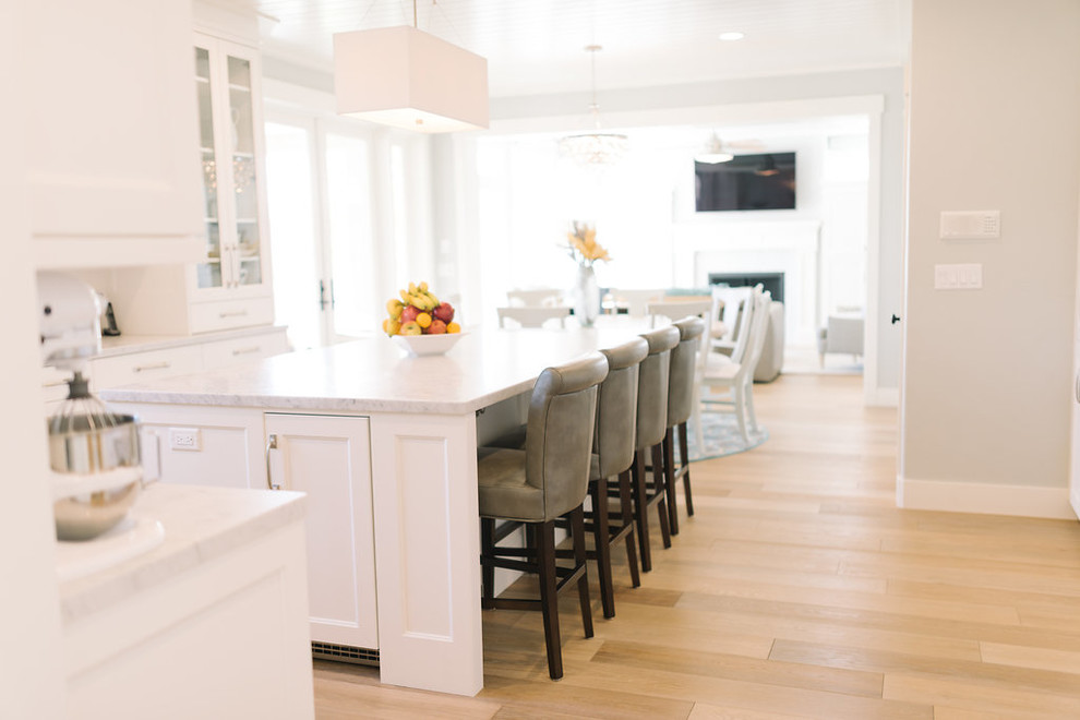 This is an example of a nautical kitchen in Salt Lake City.