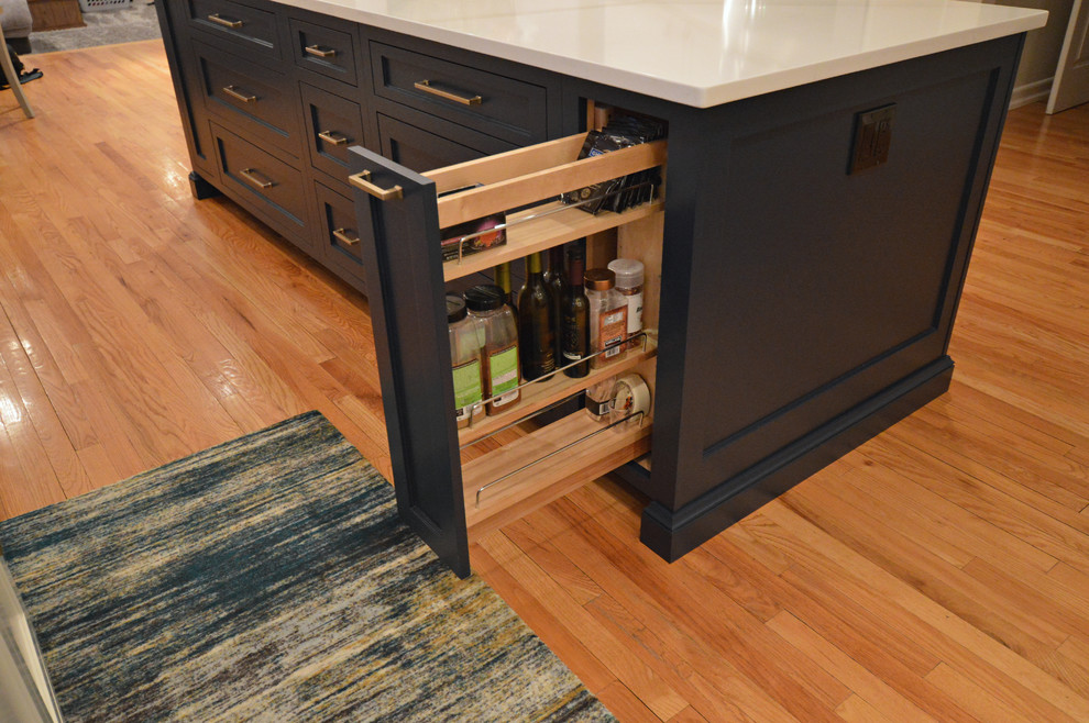 Chappaqua NY Custom White & Navy w/ Honey Bronze