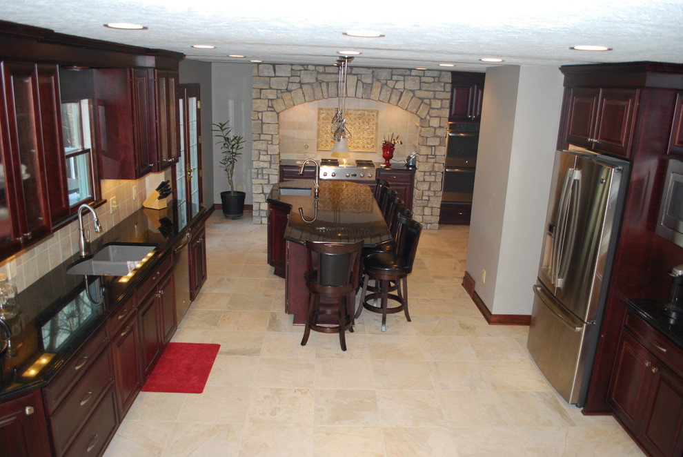 Chardon before and after Kitchen Eclectic Kitchen Cleveland by