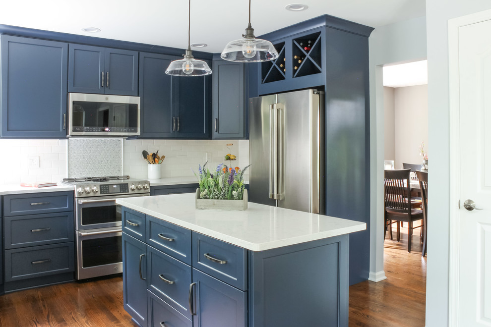 Charming Blueberry Kitchen Transitional Kitchen Detroit by