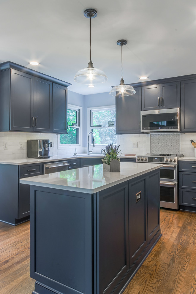 Charming Blueberry Kitchen Transitional Kitchen Detroit by