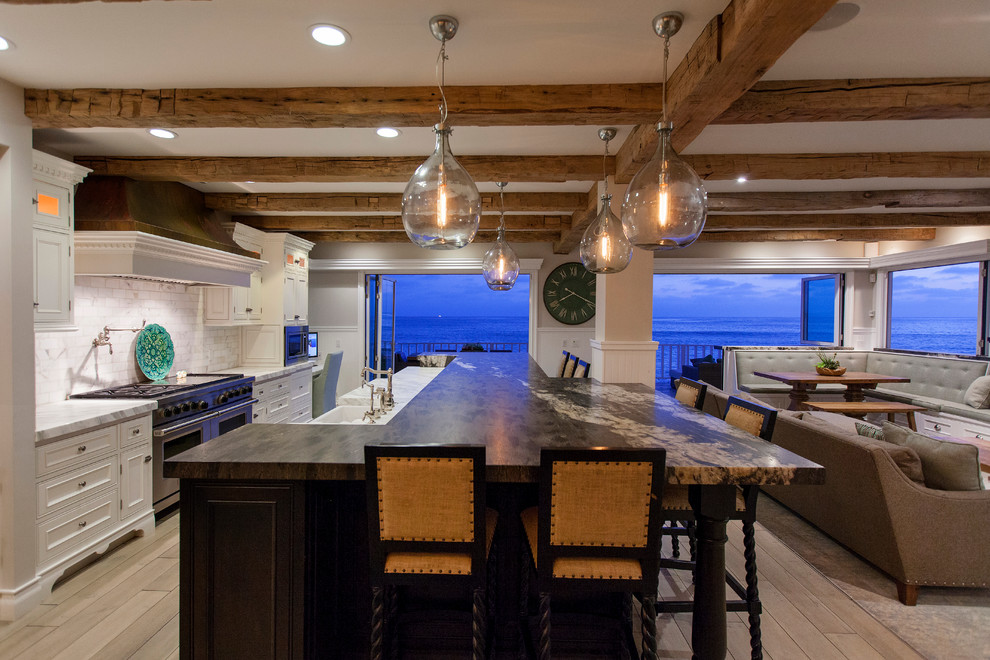 Beach style kitchen photo in Orange County