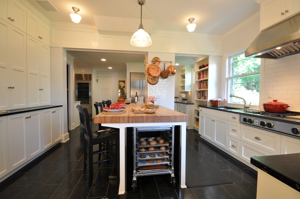 Chef Zoë François' Kitchen Featuring a 48" BlueStar Rangetop Rustic