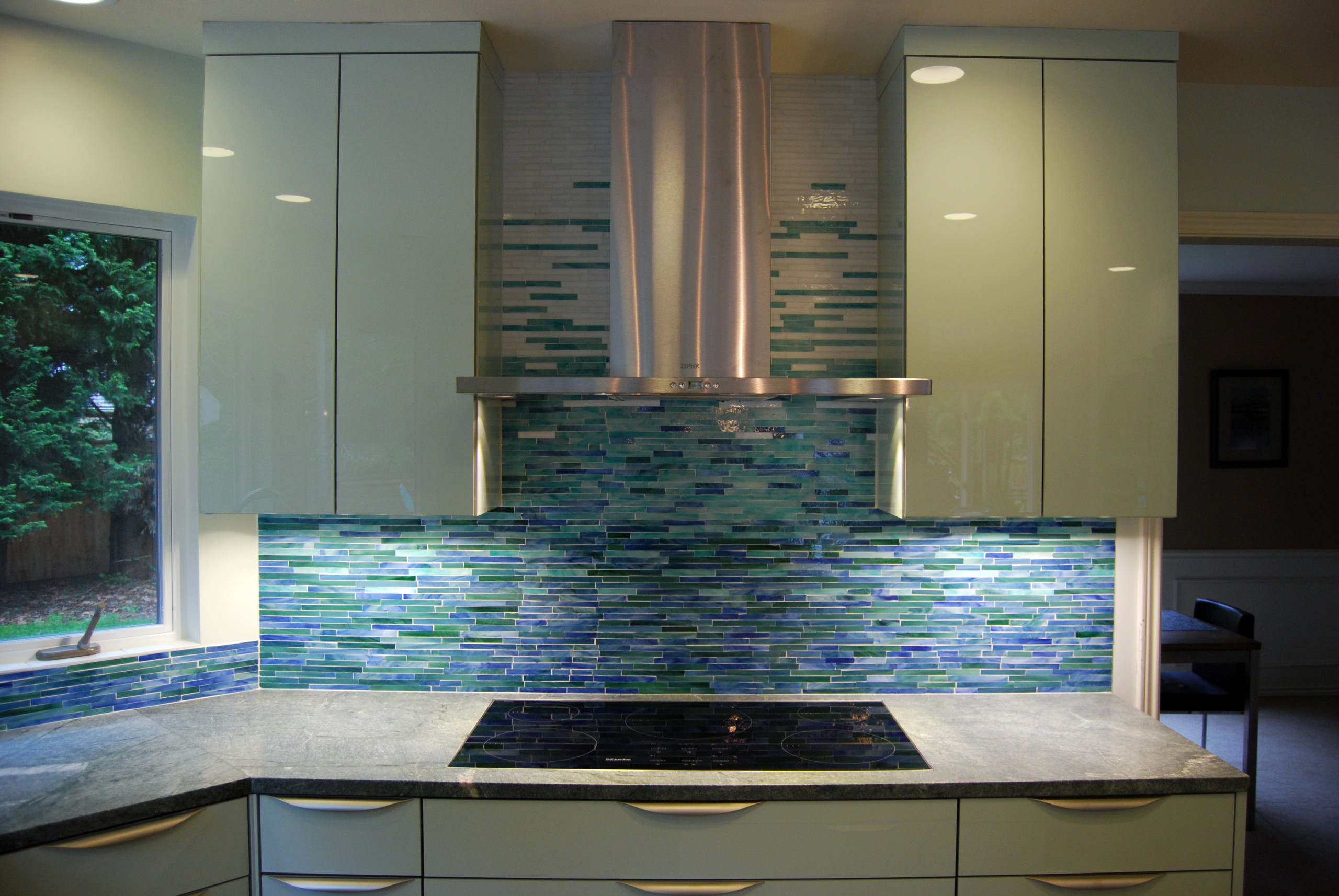 Mosaic Tile back splash - Contemporary - Kitchen - Seattle - by Christine  Suzuki, ASID, LEED AP