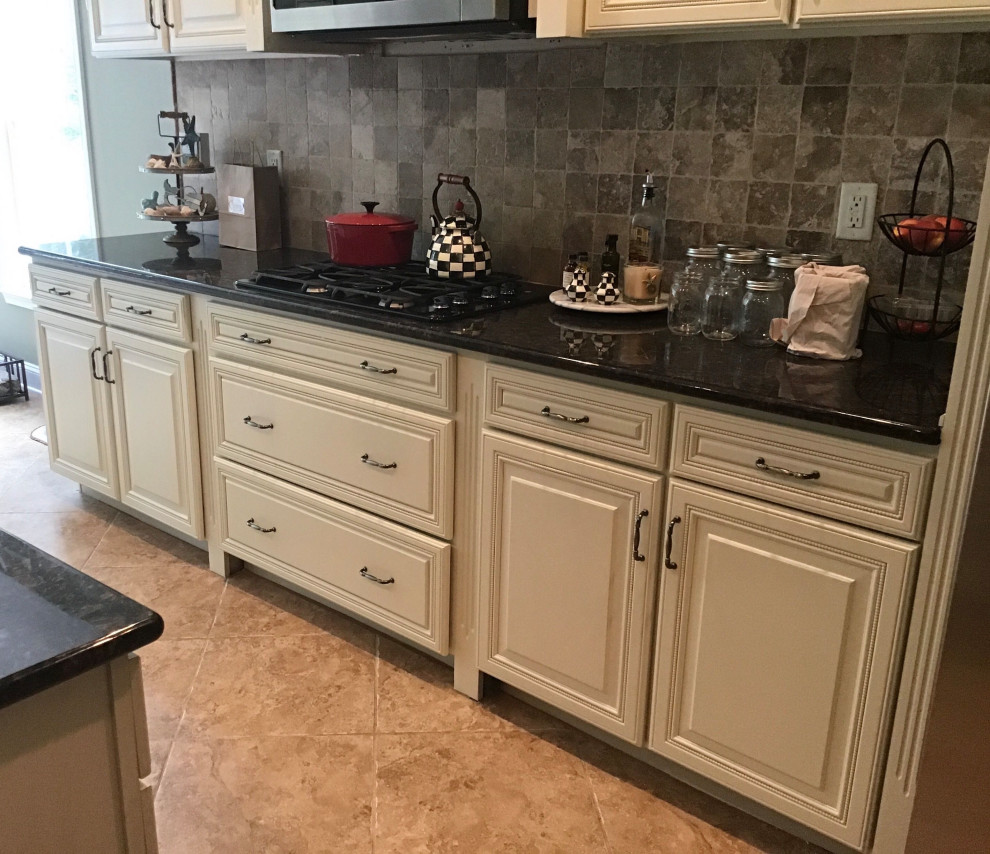 Cherry refinish Farmingdale Kitchen New York by NHance