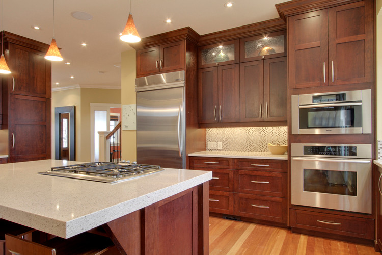 Traditional Kitchen Calgary, Classic Cherry Kitchen Cabinets
