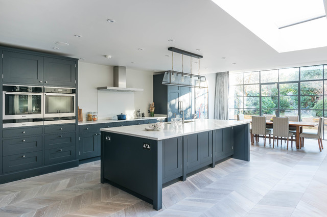 Chevron Flooring Kitchen London by Cheville Parquet Houzz NZ