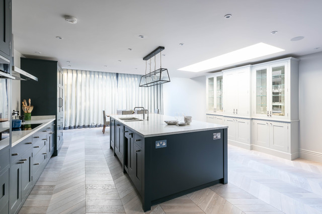 Chevron Flooring Kitchen London by Cheville Parquet Houzz NZ