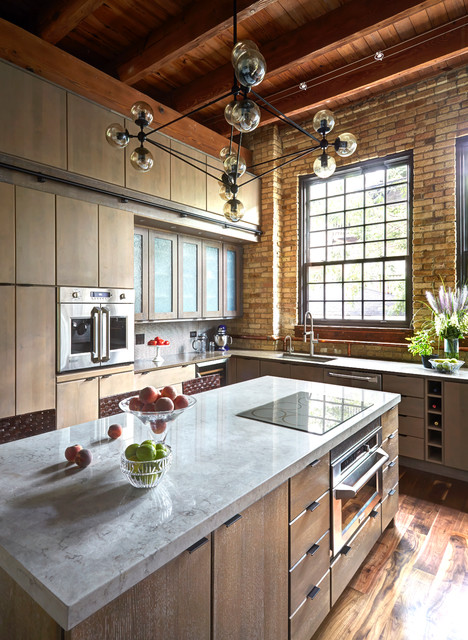 Cucina industrial chic, con penisola: Urban