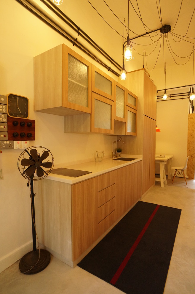 This is an example of an urban kitchen in Singapore.