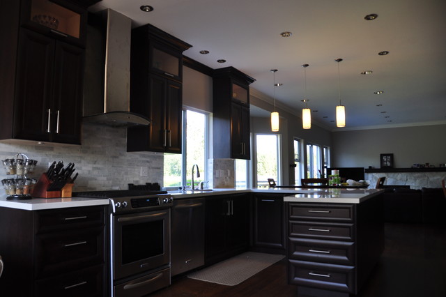 Chocolate Godiva Stain - Contemporary Kitchen - Burnaby - Kitchen ...