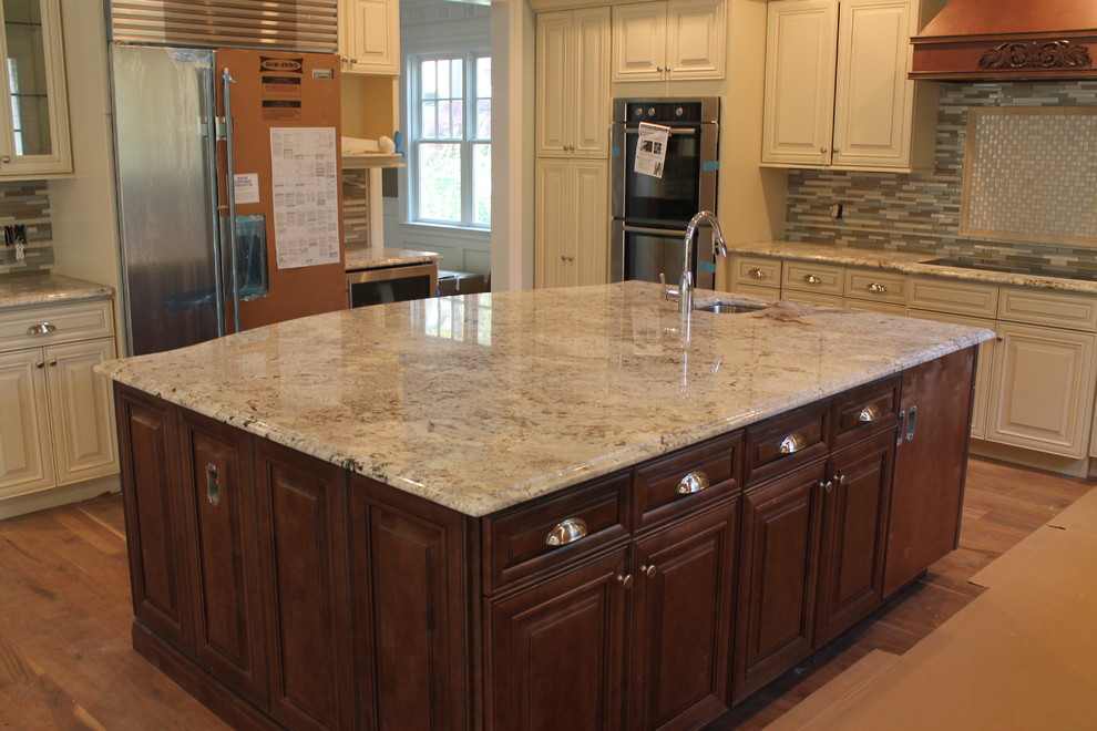 Cirrus White Granite Kitchen Boston by Living Stone Granite Houzz