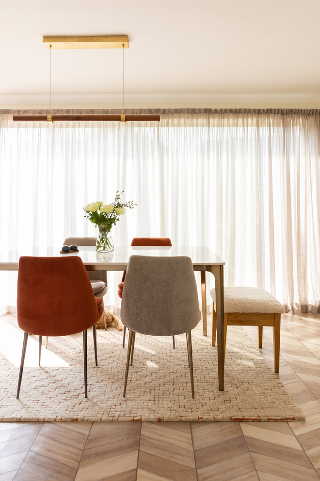 Photo of a contemporary dining room in West Midlands.