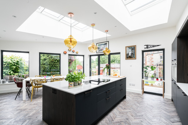 Clarkston Rd kitchen - Contemporary - Kitchen - Glasgow - by Karen ...