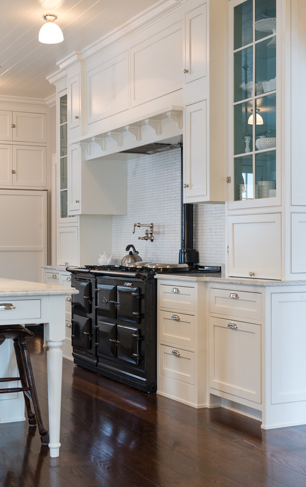 Classic Greek Revival Custom Home - Traditional - Kitchen - Chicago ...