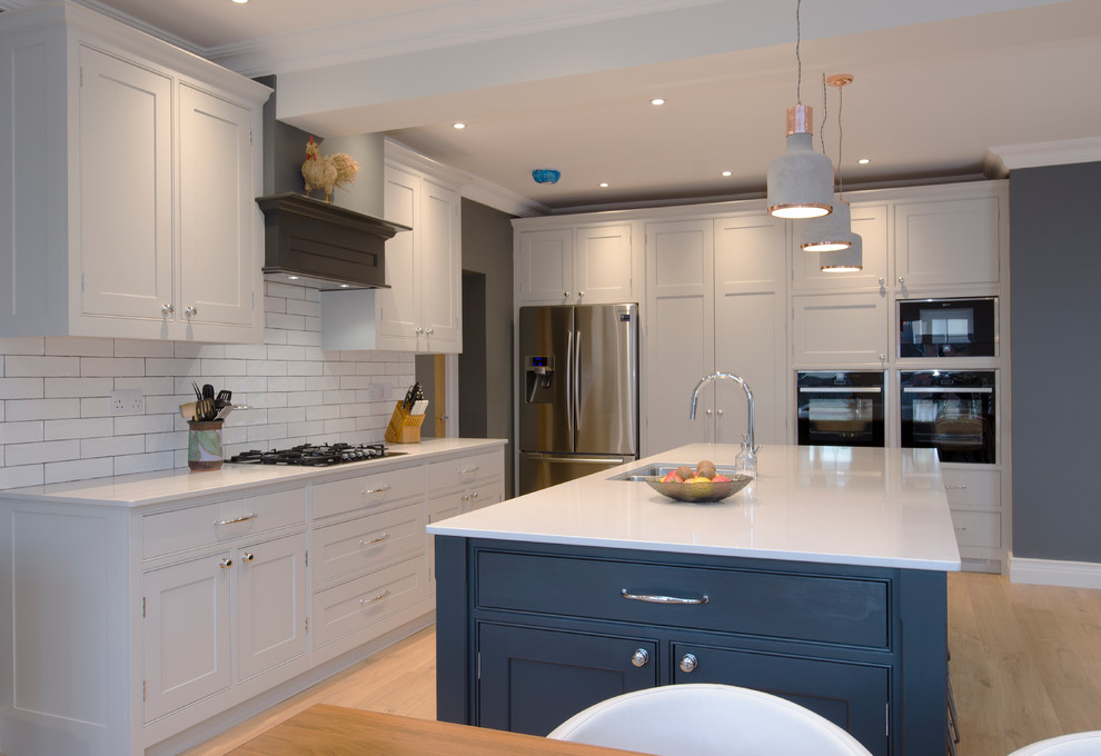 Inspiration for a transitional kitchen remodel in Sussex