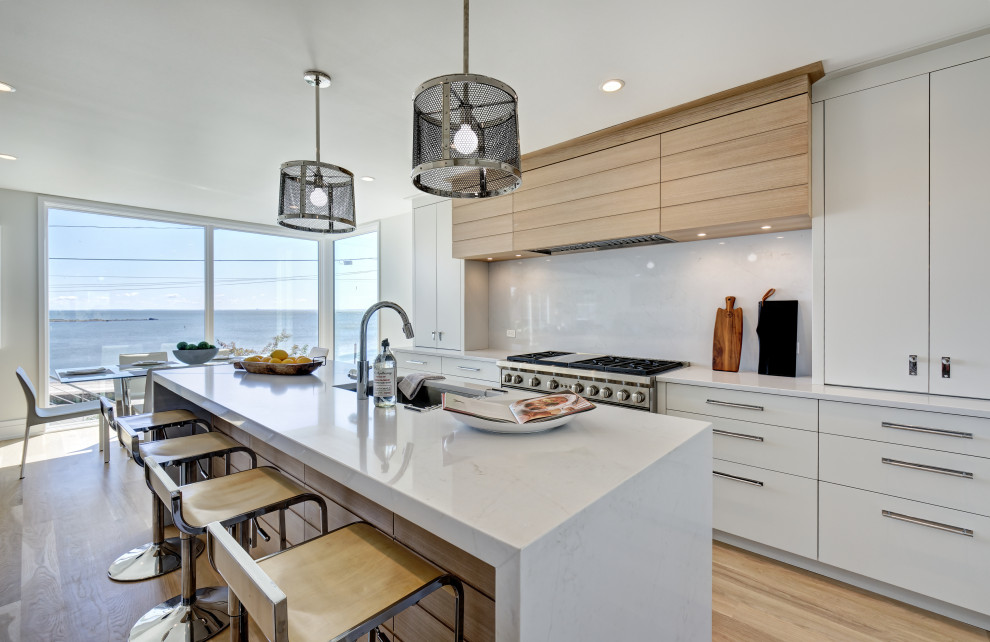 Classic Modern Beach House Modern Kitchen New York by Karen