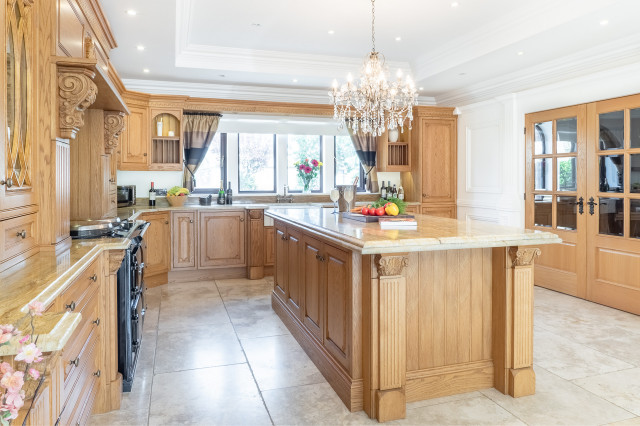 Classic, Sustainable-Wood Victorian Style Kitchen - Victorian - Kitchen ...