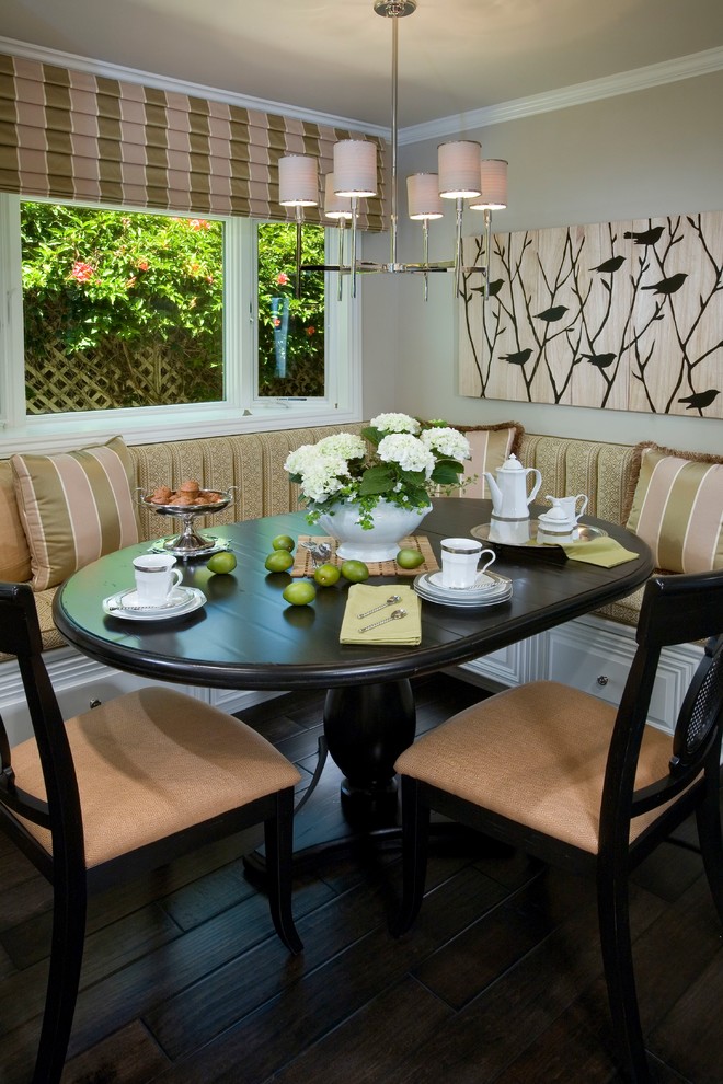 Example of a classic dining room design in Orange County