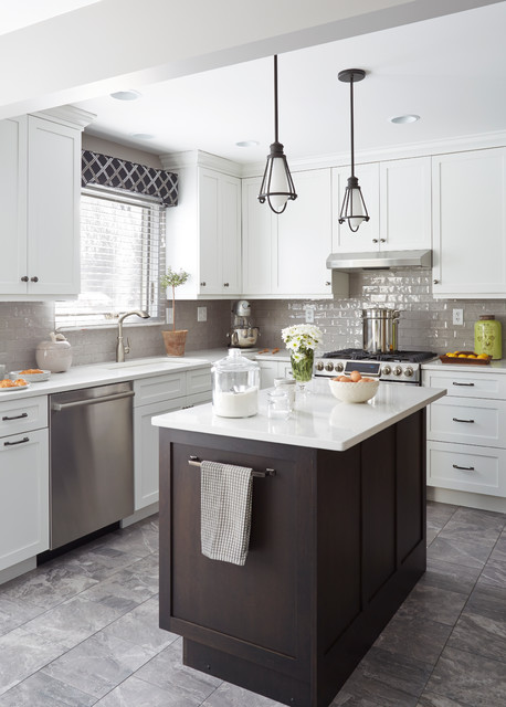 Classic White Kitchen, Crystal Lake, IL - Transitional ...