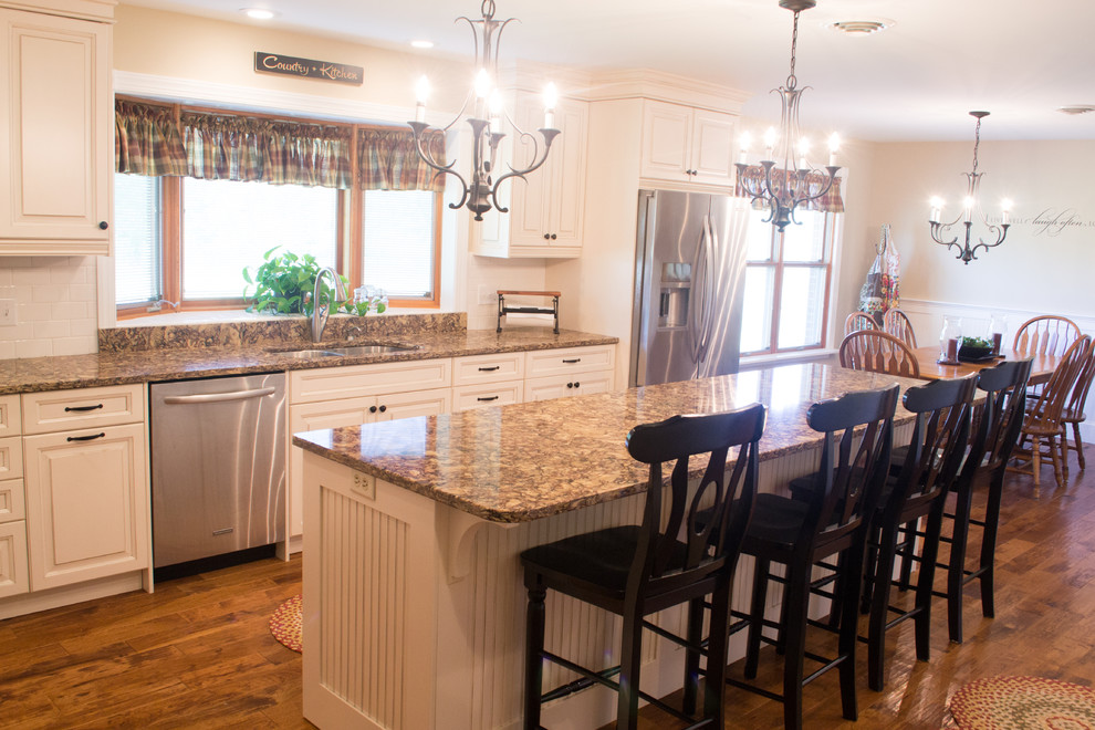 Classic White Kitchen with Coffee Bar Goldsboro MD - Transitional ...