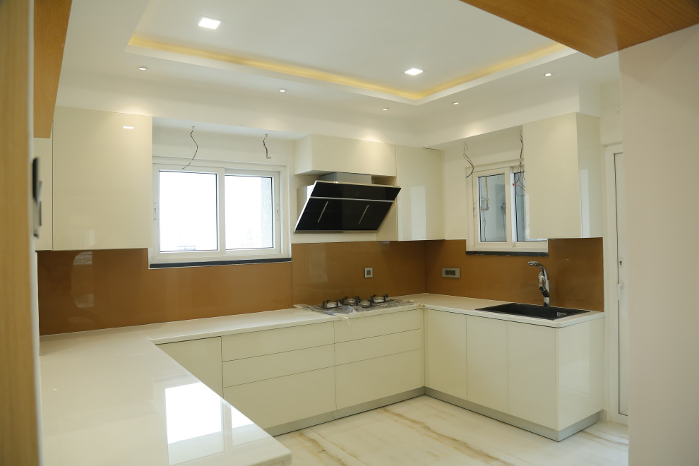 Classy & Refined 3BHK Flat Interiors at Rainbow Vistas Modern