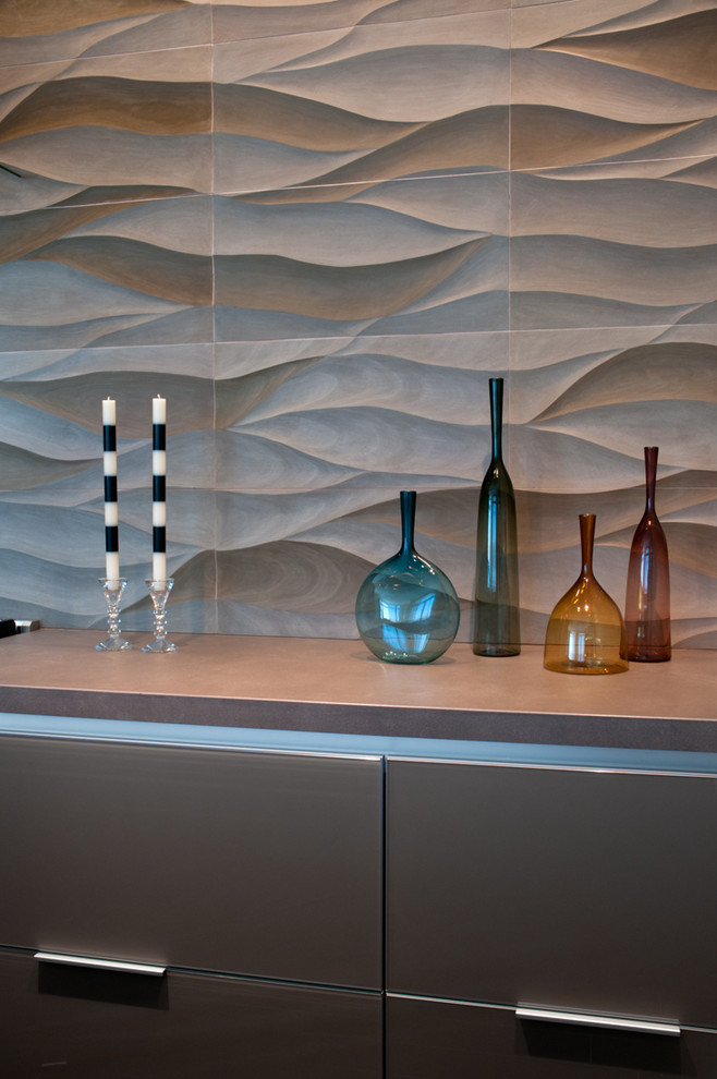 Client Backsplash & Counter Install, San Diego Contemporáneo Cocina