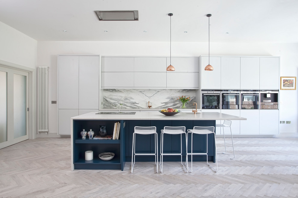 Coastal Luxury Contemporary Kitchen Dublin By Newcastle Design