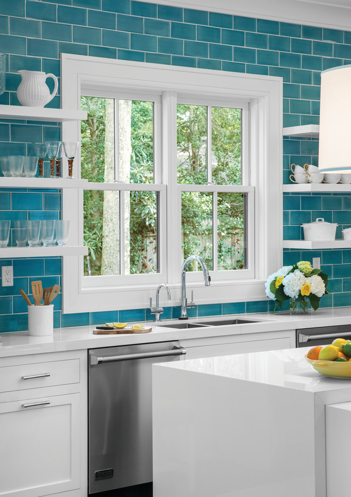 Inspiration for a coastal kitchen remodel in Orange County