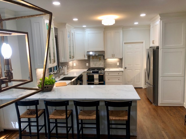 Colonial Georgian Kitchen Makeover - Transitional - Kitchen - Atlanta ...