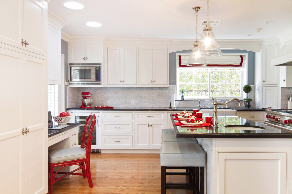 Colonial Kitchen in San Marino - Traditional - Kitchen - Los Angeles ...