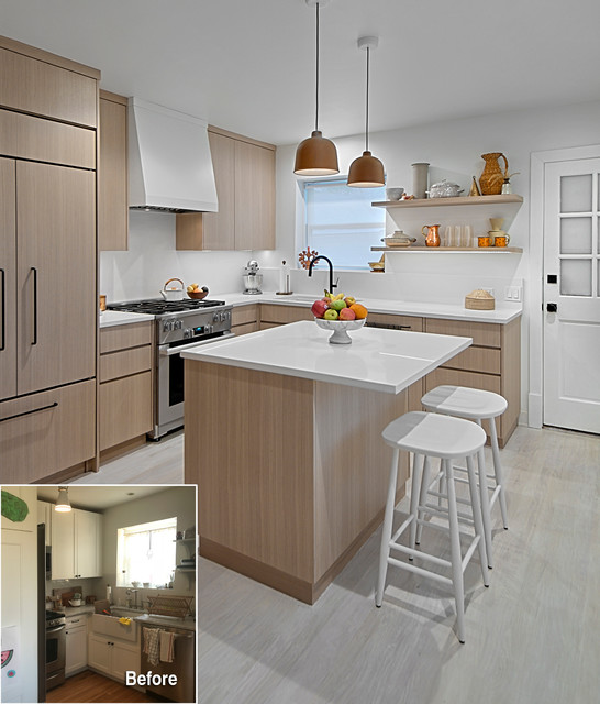 Compact Modern Kitchen Moderne Cuisine Chicago Par Benvenuti And Stein Houzz