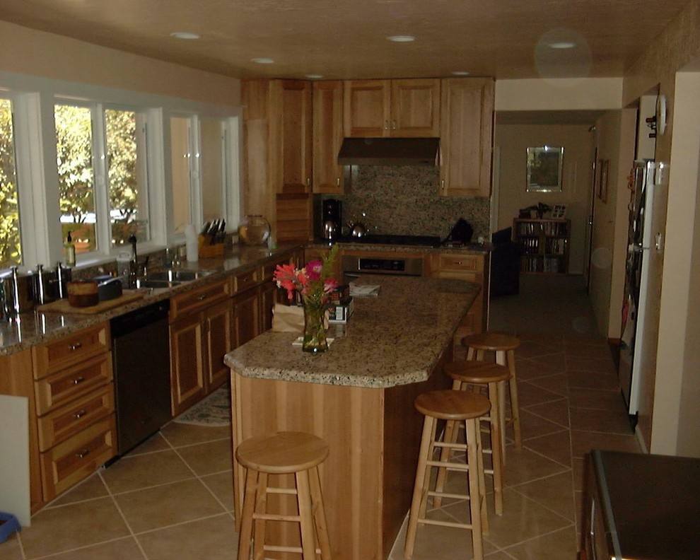 Complete kitchen remodel in Novato, Ca before and after Traditional Kitchen San Francisco