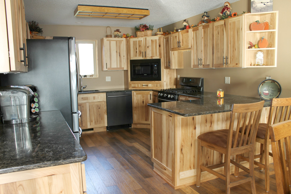 Inspiration for a rustic kitchen remodel in Minneapolis