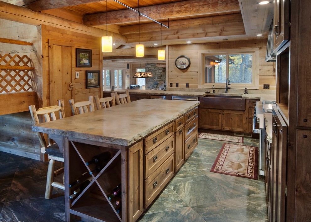 Concrete Kitchen Countertops - Rustic - Kitchen - Other - by User | Houzz