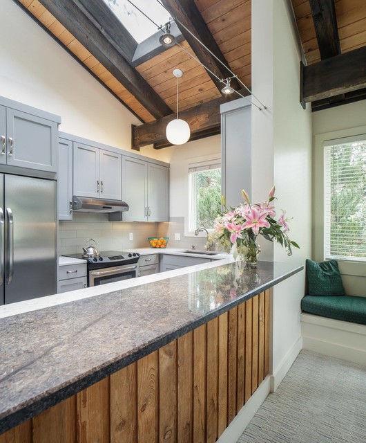 Condo kitchen in Breckenridge, CO Contemporary Kitchen Denver by YK Stone Center Inc