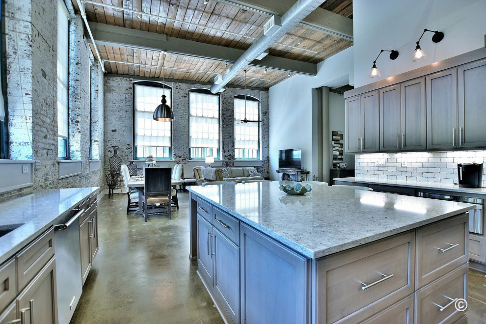 Condo Remodel Eagle & Phenix Transitional Kitchen Atlanta by