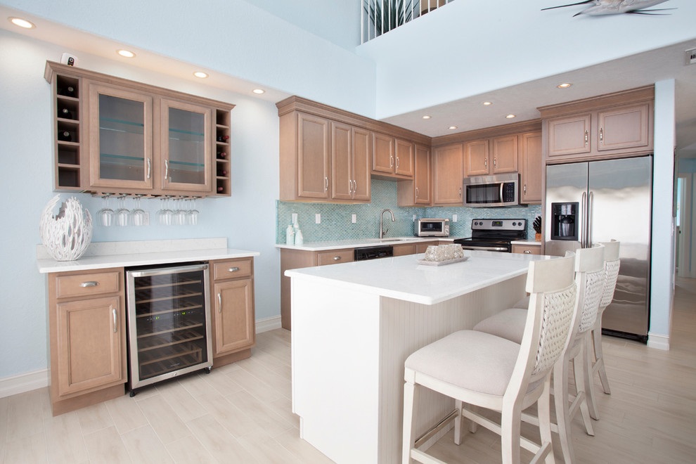 Condo Remodel on the Ocean - Beach Style - Kitchen - Miami - by ...