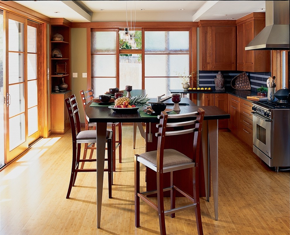 Inspiration for a classic kitchen in Denver with stainless steel appliances.