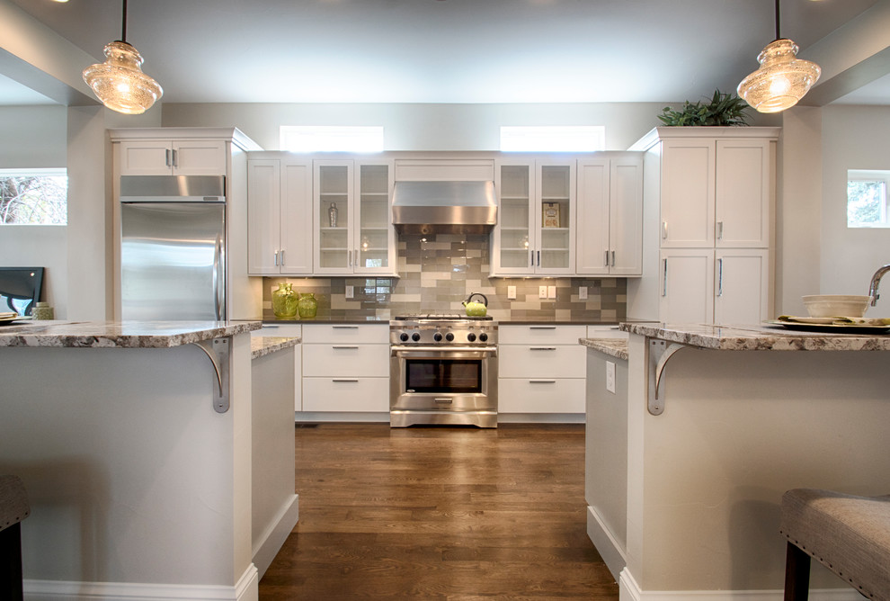 Contemporary and Angular Custom Kitchen - Transitional - Kitchen ...