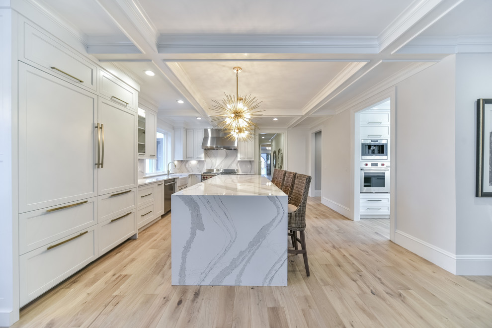 Contemporary And Clean Transitional Kitchen Boston By Metropolitan Cabinets Countertops