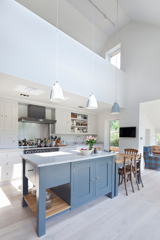 This is an example of a scandi kitchen in Oxfordshire.