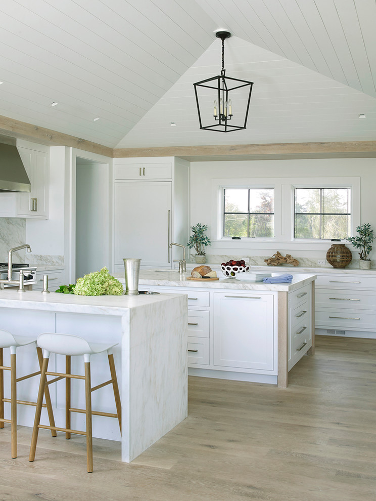 Contemporary Hamptons Shingle - Beach Style - Kitchen - New York - by ...