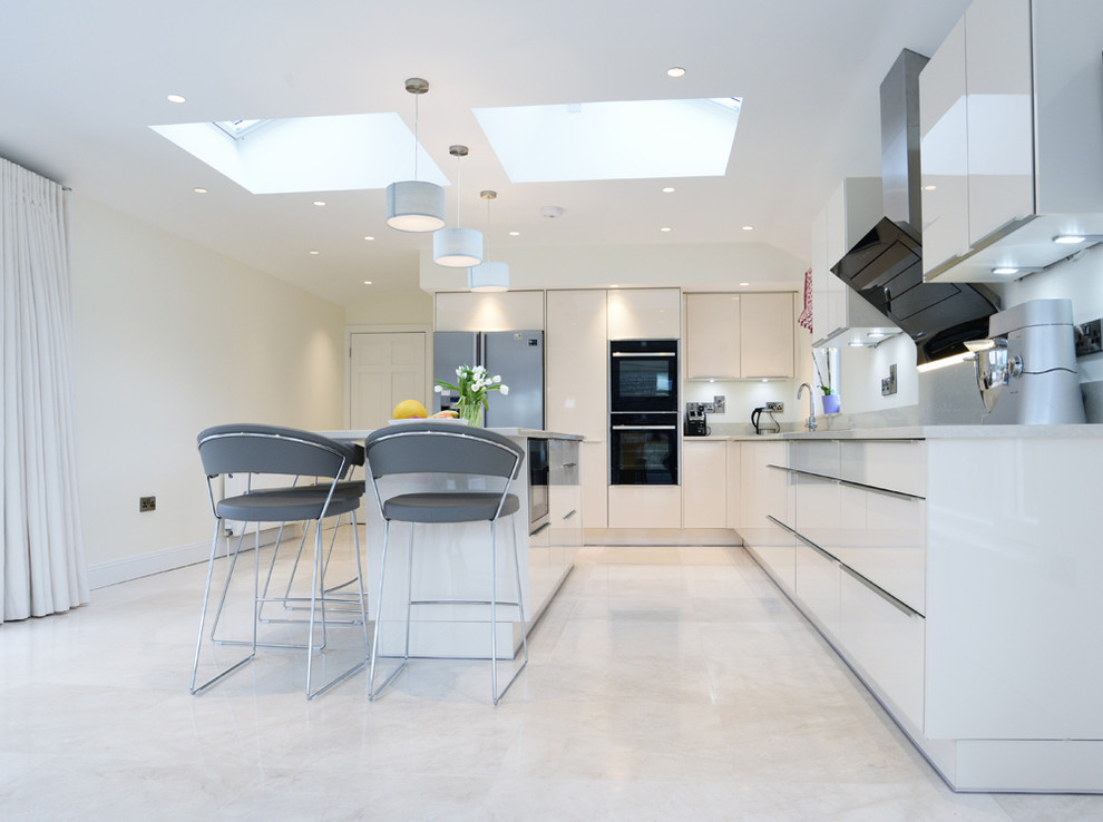 Design ideas for a contemporary kitchen in Cork.