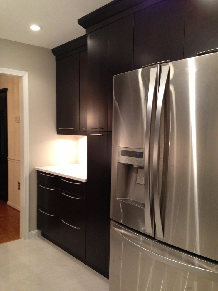 Example of a trendy kitchen design in DC Metro