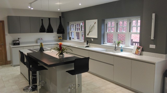 Grey gloss breakfast bar online