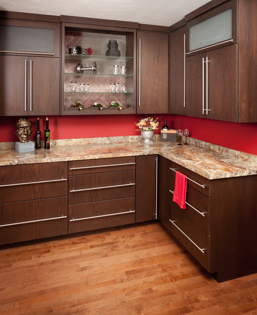 Contemporary Oak De Pere Display Contemporain Cuisine