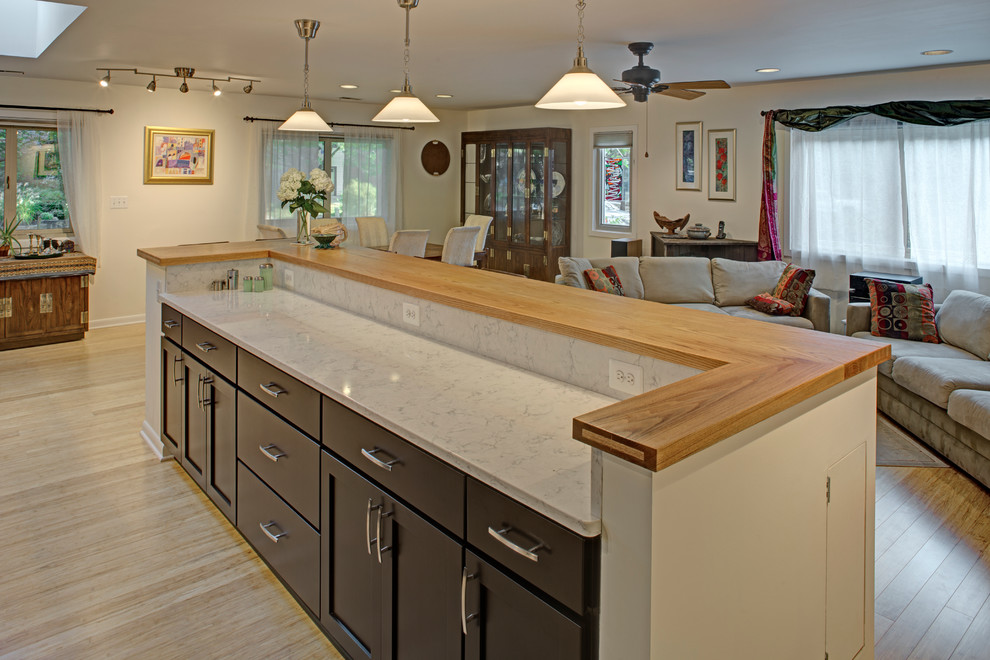 Contemporary Open Plan Kitchen Island Baltimore By Ardo Contracting Inc Houzz Contemporary Kitchen Baltimore, Open Concept Kitchen Floor Plans With Island