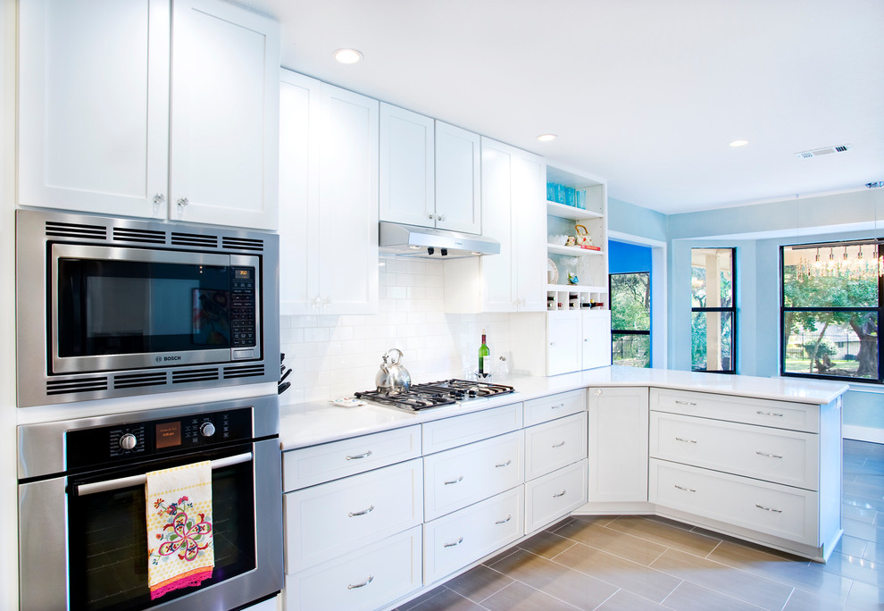 Ub Kitchens - Kitchen Design And Cabinets Contemporary Shaker Kitchen with Custom Color and Custom Handles