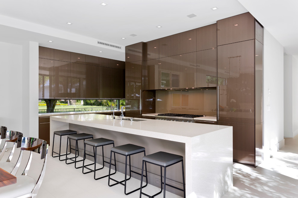 Contemporary South Florida Home Contemporary Kitchen Miami by
